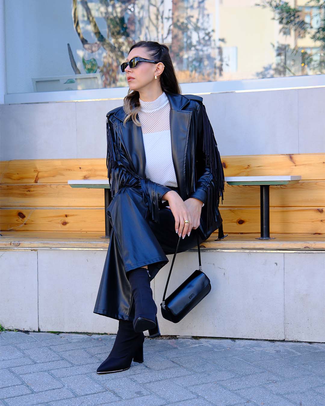 PÜSKÜLLÜ DERİ CEKET