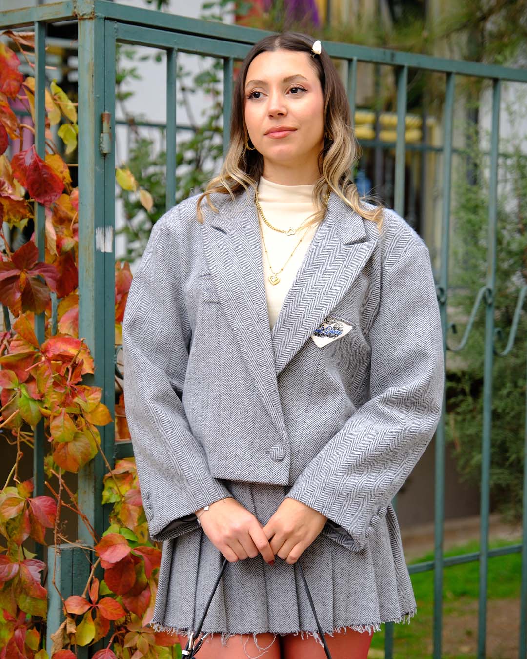 BALIKSIRTI ARKASI YAZILI CEKET