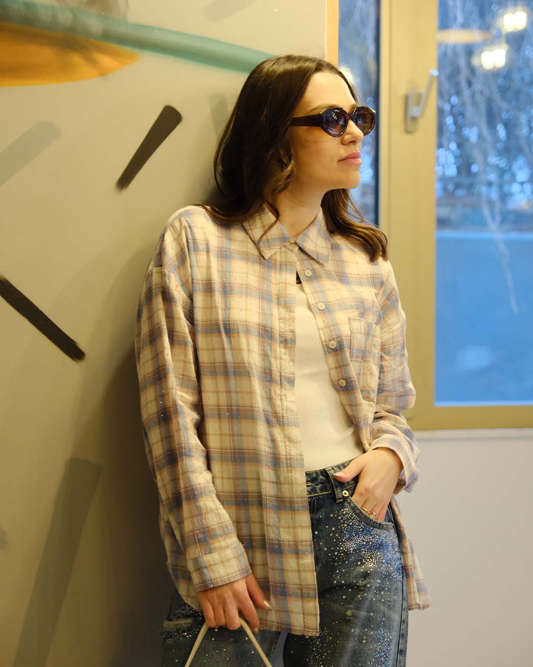 EKOSE DESEN TAŞLI GÖMLEK