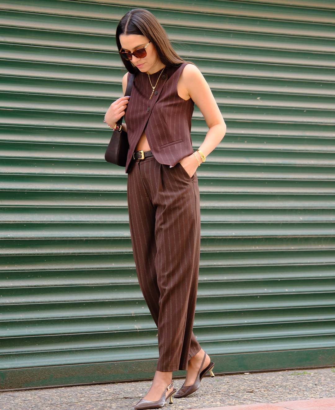 PENSLİ DÜZ PAÇA PANTOLON