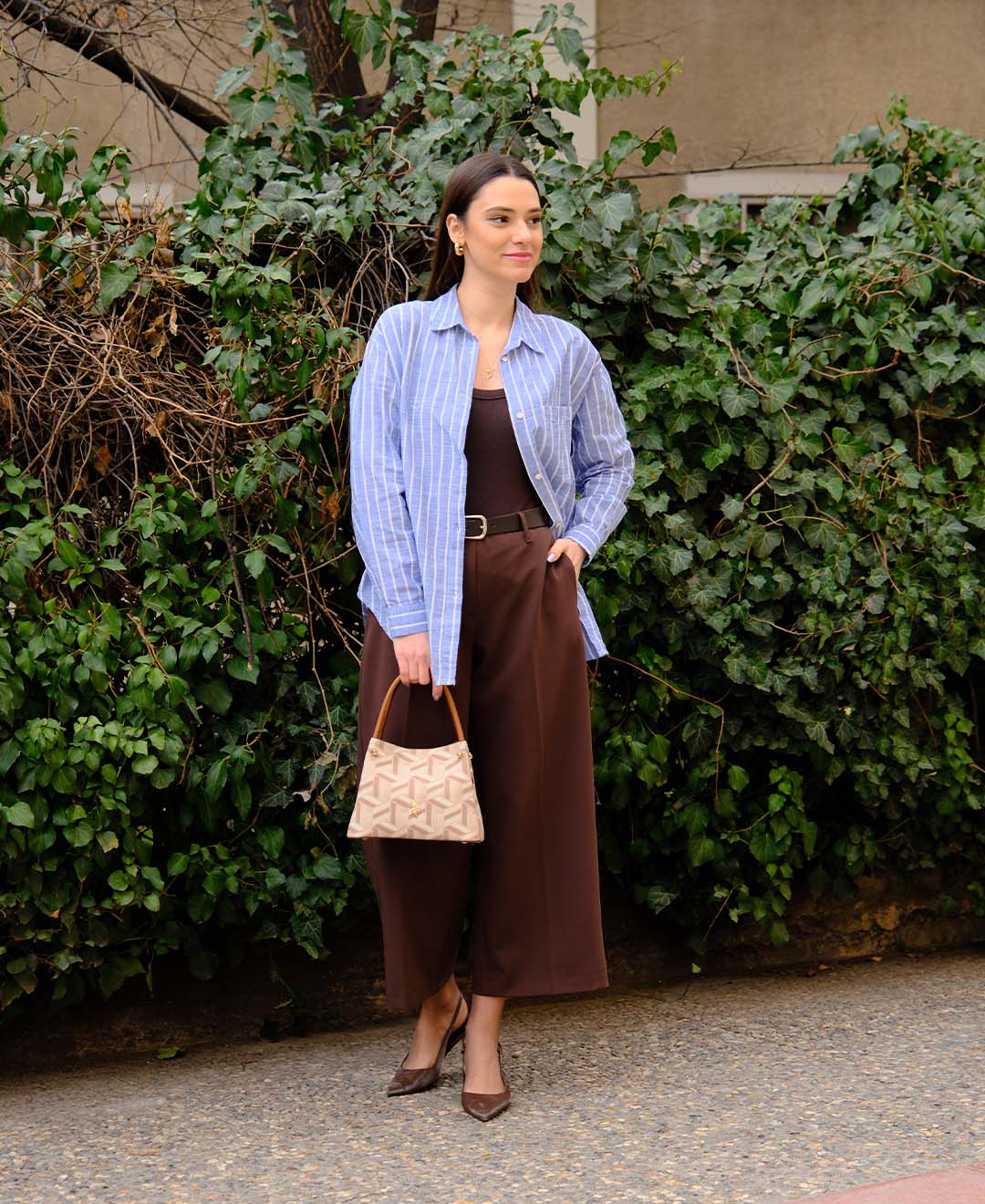 KEMERLİ BOL BİLEK BOY PANTOLON