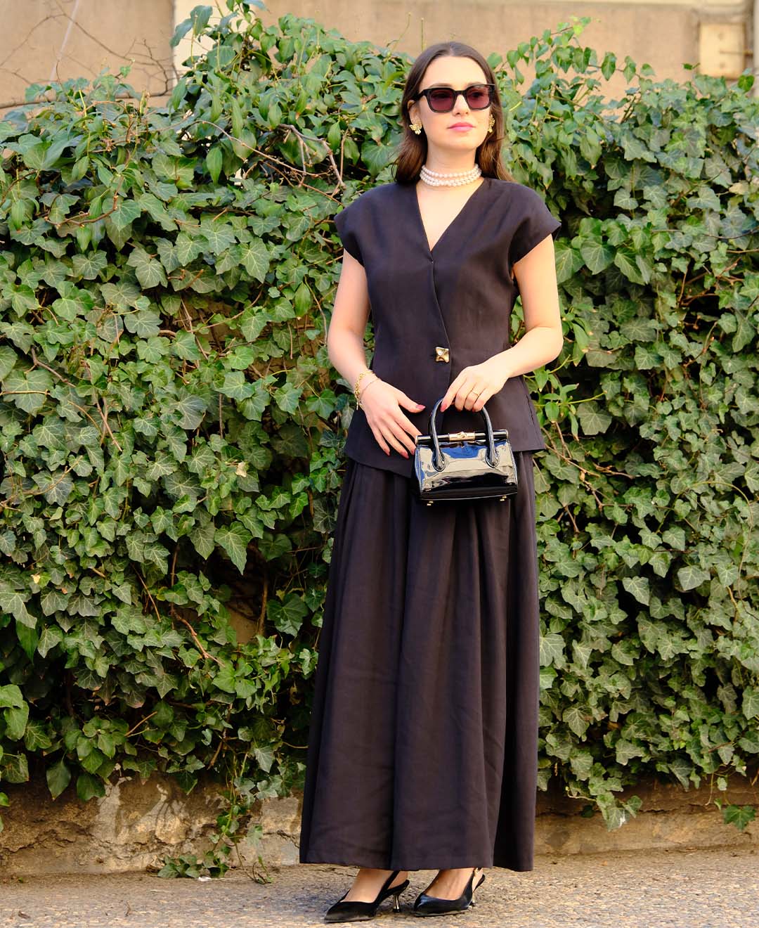 BAĞLAMALI TEK DÜĞME YELEK PANTOLON TAKIM