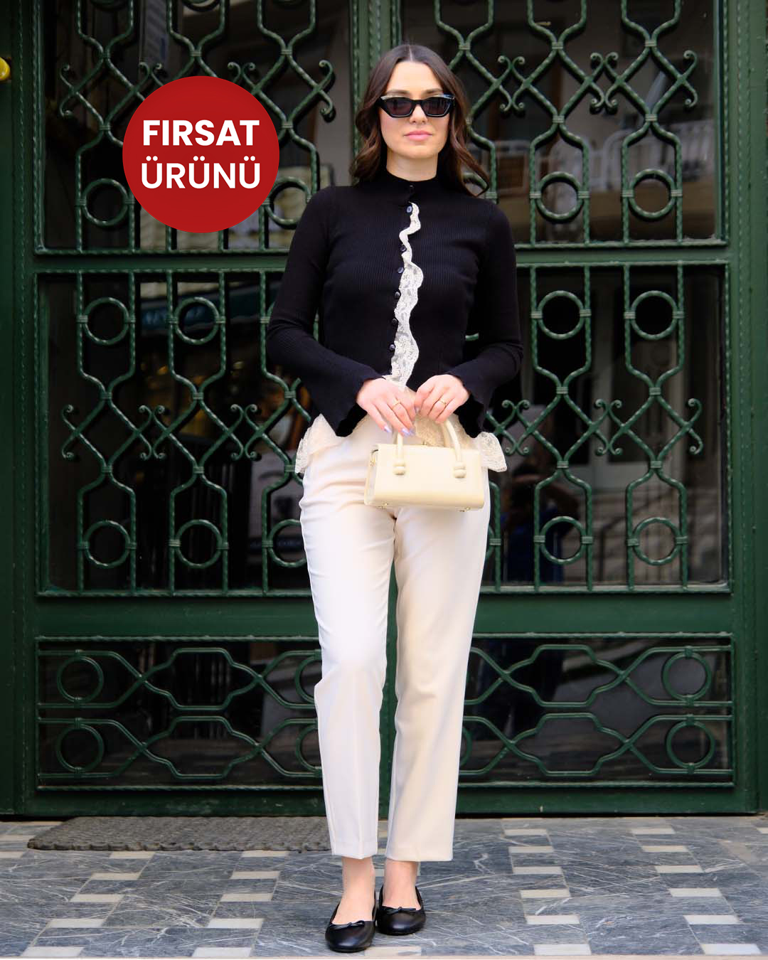 FİTİLLİ DANTELLİ HIRKA