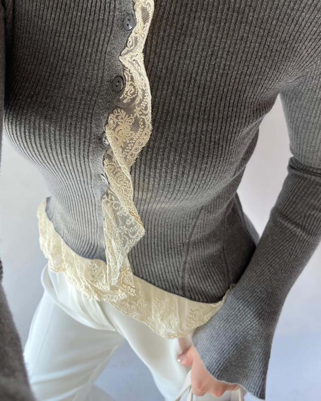 FİTİLLİ DANTELLİ HIRKA