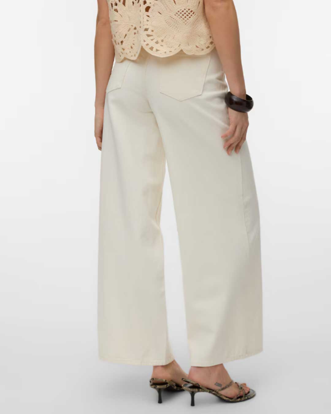 BELİ SAÇ ÖRGÜLÜ COTON PANTOLON